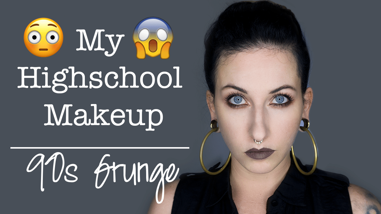 My Highschool Makeup 90s Grunge Tutorial Oh Jolie